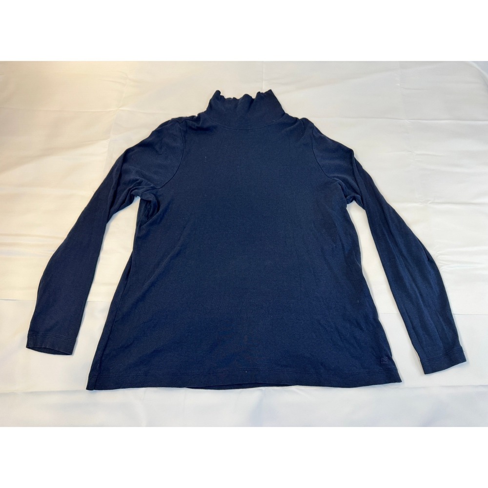 Vineyard‎ Vines Navy Blue Pima Cotton Modal Turtleneck Long Sleeve Top XXL GUC